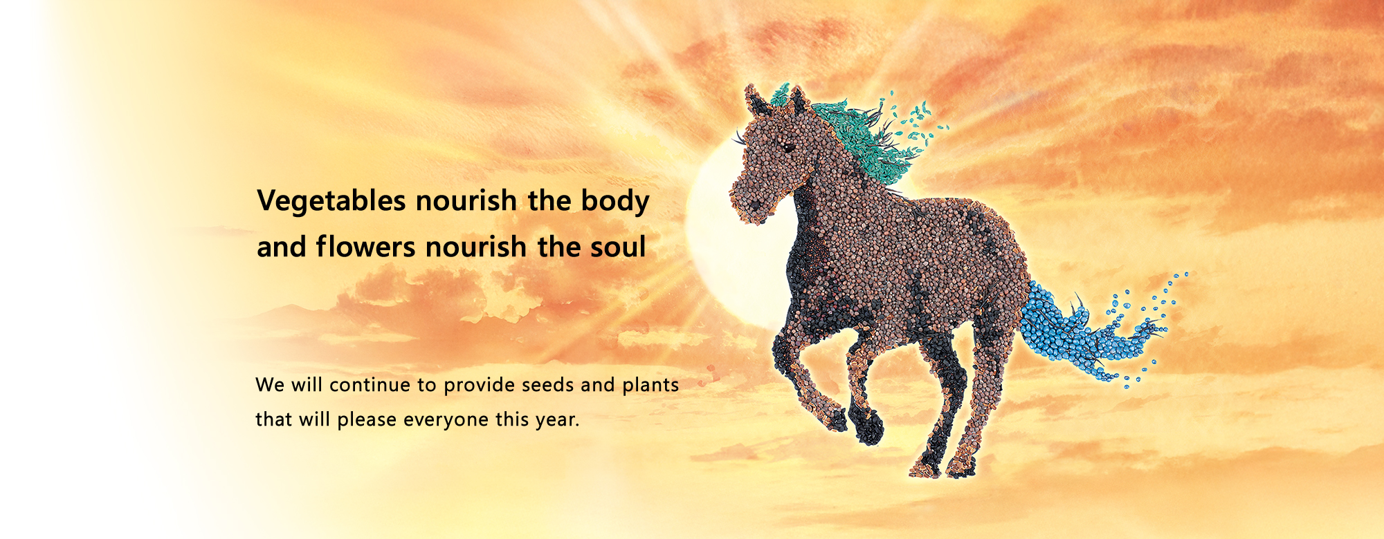 Vegetables nourish the body and flowers nourish the soul. We will continue to provide seeds and plants that will please everyone this year.