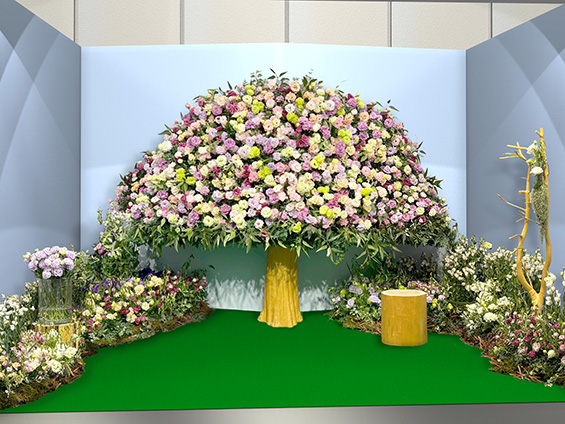 サカタのタネ 屋内出展（短期間・7月）「花と夢のなる木・花の咲く小径」